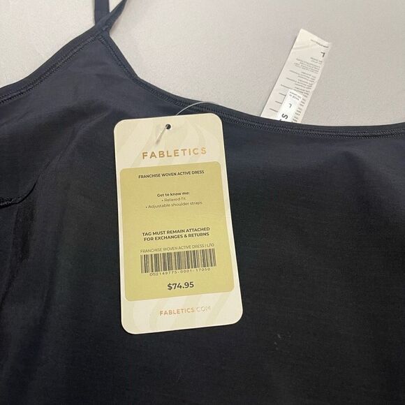 NWT Fabletics Franchise Woven Active Dress Black Size Large New - Picture 5 of 7